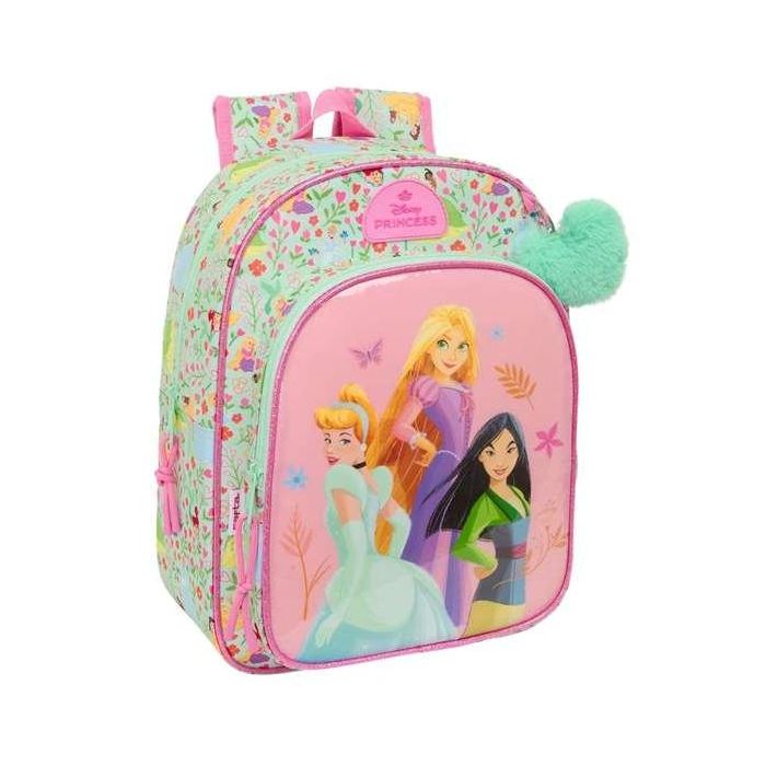 Mochila Escolar Disney Princess Bloom Rosa Aguamarina 26 x 34 x 11 cm Mochila Escolar Disney Princess Bloom Rosa Aguamarina 26 x 34 x 11 cm