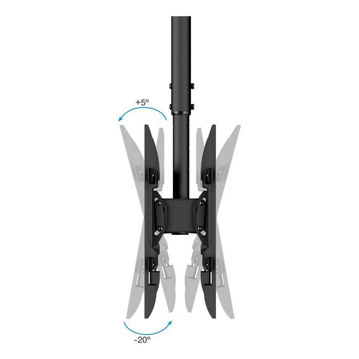 TOOQ SOPORTE TECHO 2 PANTALLAS 43-86" NEGRO 4 TOOQ SOPORTE TECHO 2 PANTALLAS 43-86" NEGRO 4