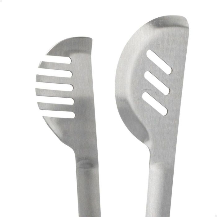 Set de Utensilios para Barbacoa Aktive 4 Piezas Barbacoa Acero Inoxidable 10 x 42 x 4 cm (4 Unidades) 3