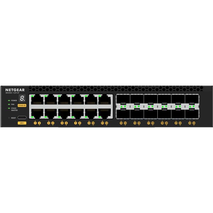 NETGEAR Switch M4350-12X12F Gestionado L3 24 Puertos (12x 10G / 12x SFP+) 1U Montaje en Rack 5 NETGEAR Switch M4350-12X12F Gestionado L3 24 Puertos (12x 10G / 12x SFP+) 1U Montaje en Rack 5