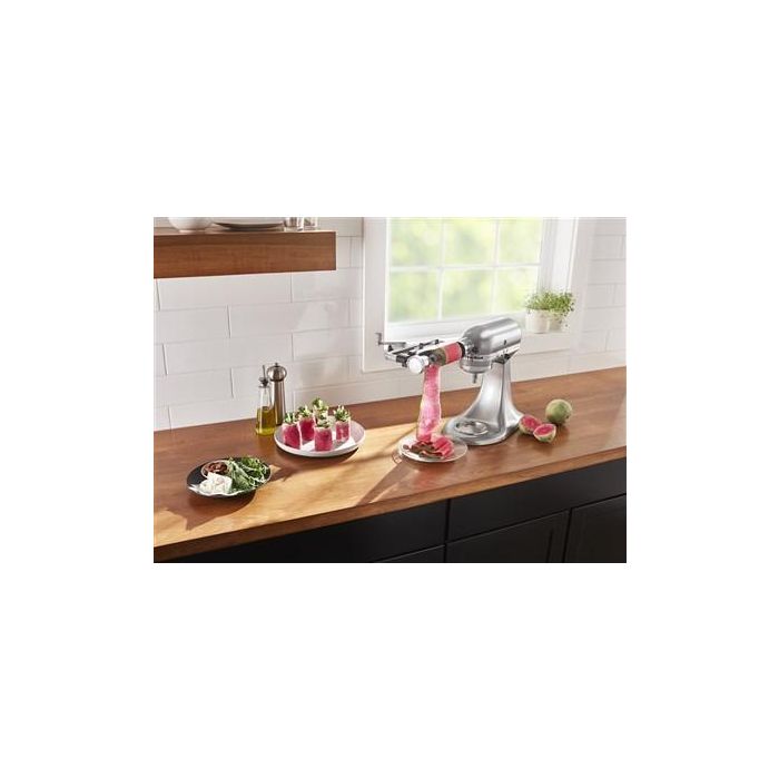 Kitchenaid 5KSMSCA Cortador de Verduras en Láminas Accesorio para Robots de Cocina con 2 Cuchillas de Acero Inoxidable 11