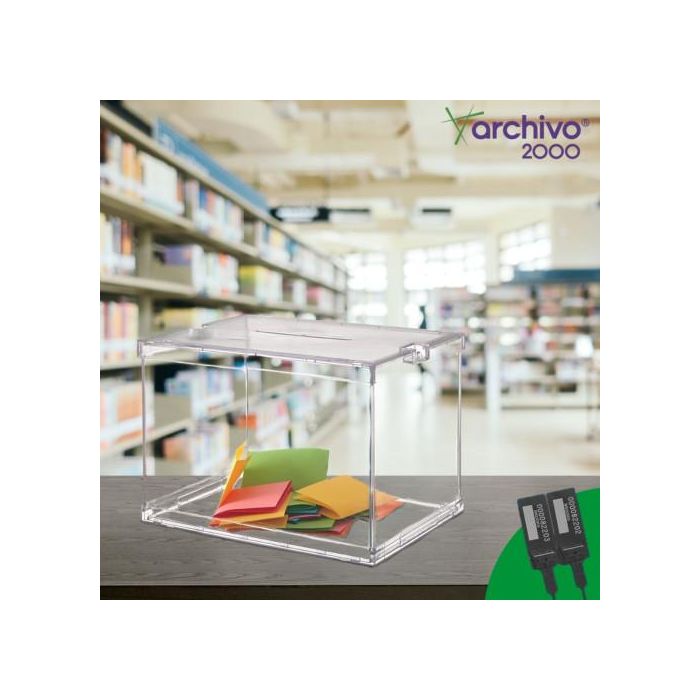 Archivo 2000 Urna Electoral "Premium" Modelo Oficial 310x440x315 mm Metacrilato Plegable 1