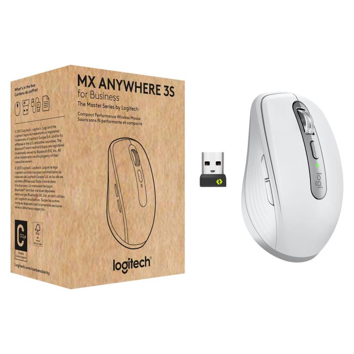 Logitech MX Anywhere 3S for Business Ratón Inalámbrico Compacto PALE GREY EMEA28-935 0 Logitech MX Anywhere 3S for Business Ratón Inalámbrico Compacto PALE GREY EMEA28-935 0