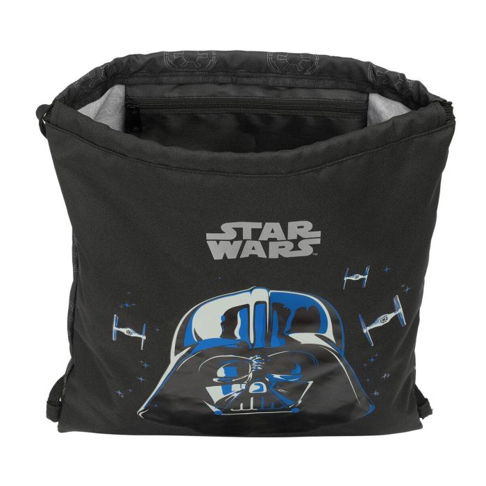 Bolsa Mochila con Cuerdas Star Wars Rebellion Negro 35 x 40 x 1 cm 3