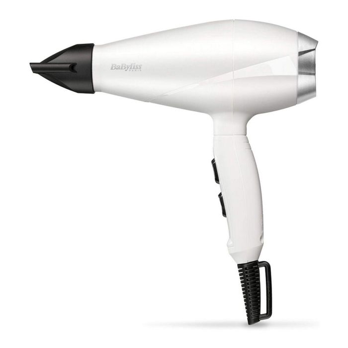 Babyliss 6704WE Secador de Pelo Potente Profesional AC 2000W, 100km/h, Boquilla 6mm para Alisado Salón