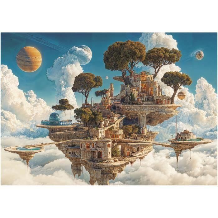 Educa 20230 Puzzle 500 Piezas Reino De Nubes para Adultos, Piezas Grandes, 68x48cm, Incluye Pegamento Fix Puzzle 1