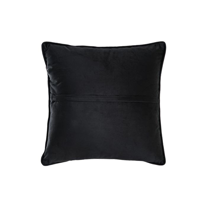 DKD Home Decor Cojín Árabe Negro Dorado Poliester 10 x 45 x 45 cm 2