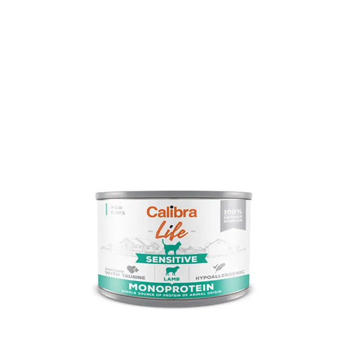 Calibra Cat Life Lata Sensitive Cordero 6x200 gr