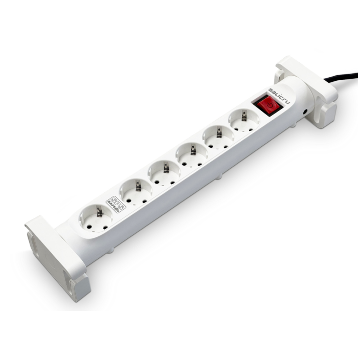 SALICRU SPS SAFE 6S Regleta con 6 Tomas AC y 2 Puertos USB-C de Carga Rápida, Protección contra Sobretensiones y Picos Eléctricos, Blanco SALICRU SPS SAFE 6S Regleta con 6 Tomas AC y 2 Puertos USB-C de Carga Rápida, Protección contra Sobretensiones y Picos Eléctricos, Blanco