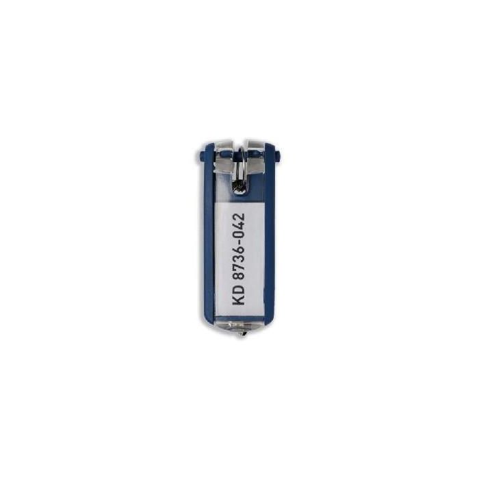 DURABLE Key Clip Llavero, 6 Unidades, Azul Oscuro, 25 x 68 mm