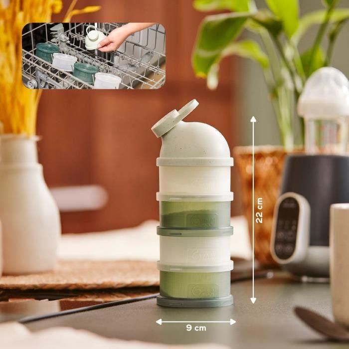 Babymoov Babydose Cajas medidoras de leche en polvo - Pico vertedor ergonómico - Hecho en Francia, Verde 5 Babymoov Babydose Cajas medidoras de leche en polvo - Pico vertedor ergonómico - Hecho en Francia, Verde 5