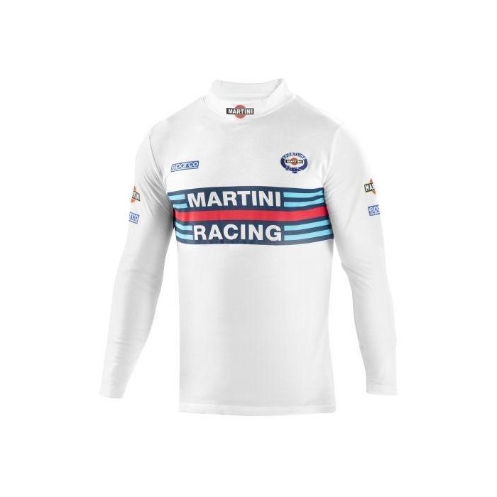 Sparco Camiseta Larga Cuello Alto Long Sleeve Blanco Talla S S002206MRBI1S 2