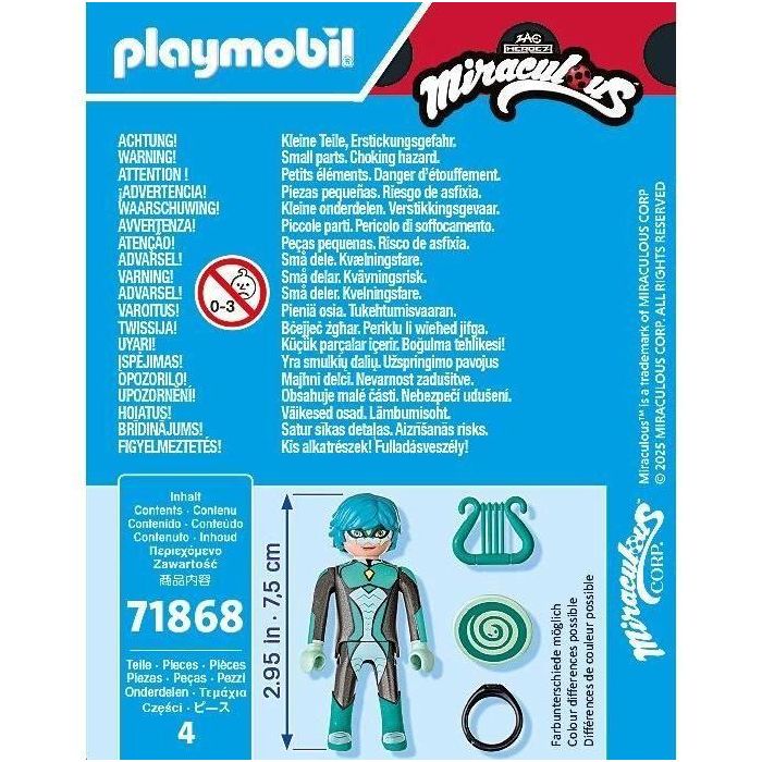 Playmobil 71868 Miraculous Viperion Figura de Acción Luka Couffiane con Arpa y Escudo 4 Playmobil 71868 Miraculous Viperion Figura de Acción Luka Couffiane con Arpa y Escudo 4