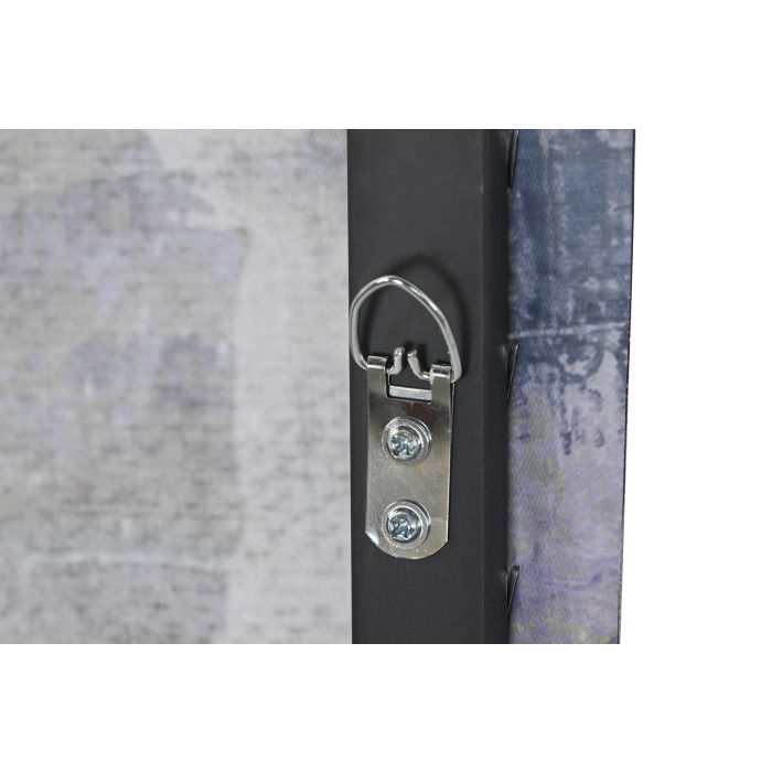 DKD Home Decor Cuadro Abstracto Azul Gris Lienzo PS 4.5 x 123 x 83 cm (2 Unidades) 3