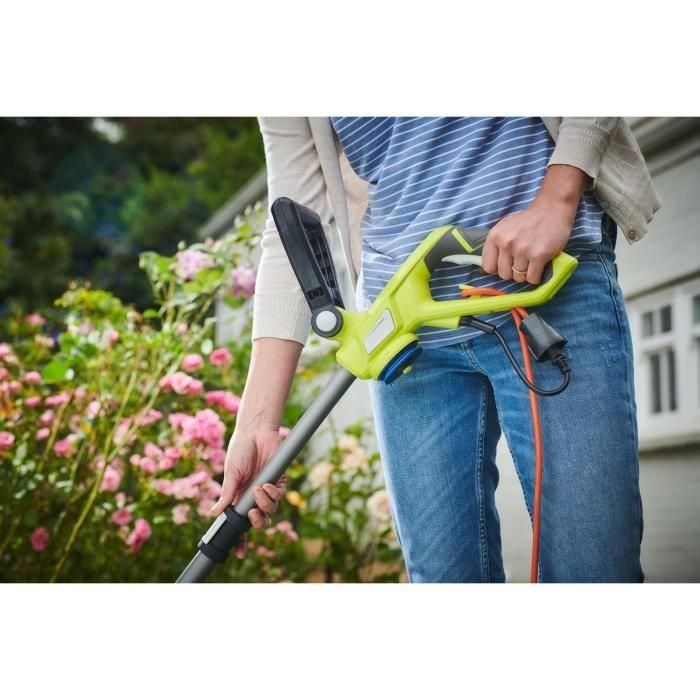 Recortadora - enderezadora de bordes 500 W - corte Ø 27 cm - 2 x hilo trenzado Ø 1,65 mm + 3 bobinas de hilo GRATIS 3 Recortadora - enderezadora de bordes 500 W - corte Ø 27 cm - 2 x hilo trenzado Ø 1,65 mm + 3 bobinas de hilo GRATIS 3