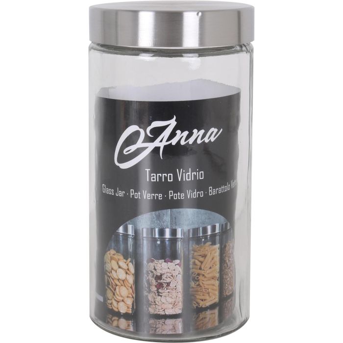 Tarro de vidrio con tapa de acero 1.70Lt Anna (12 Unidades) 1 Tarro de vidrio con tapa de acero 1.70Lt Anna (12 Unidades) 1
