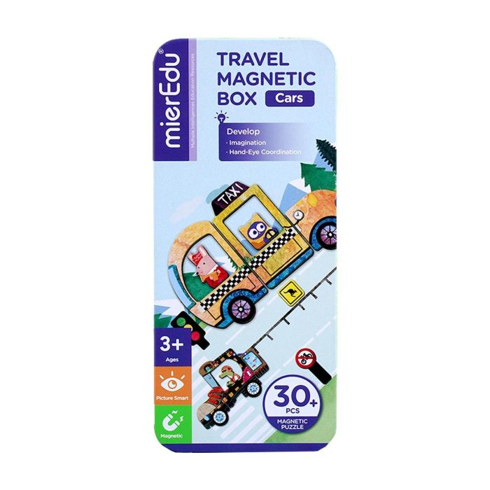 Mieredu Me0884 Puzle Magnético Mis Viajes Coches con 2 Escenarios y 30 Imanes +3 Años 1 Mieredu Me0884 Puzle Magnético Mis Viajes Coches con 2 Escenarios y 30 Imanes +3 Años 1