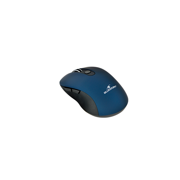 Bluestork Office 60 WL Ratón Ambidextro RF Wireless + Bluetooth Óptico 1600 DPI 6 Botones M-WL-OFF60-BLUE-E 1