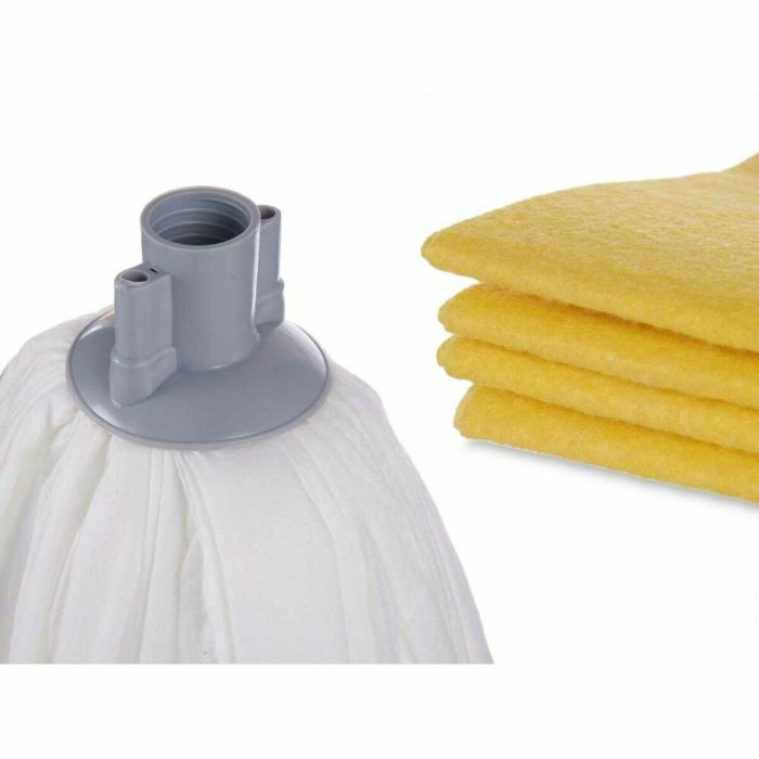 Set de Limpieza 23 x 6 x 31 cm Gris Blanco (5 pcs) 1 Set de Limpieza 23 x 6 x 31 cm Gris Blanco (5 pcs) 1