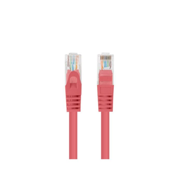 Lanberg Latiguillo Cable de Red Cat.6 U/UTP sin Apantallamiento 750 cm Rojo CCA AWG 26 para Redes Ethernet 250 MHz