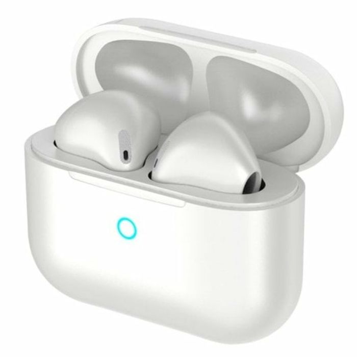 Auriculares con Micrófono PcCom Essential Blanco 1