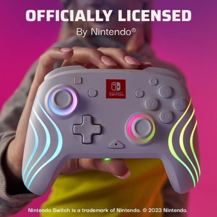 Gamepad - PDP - Afterglow Wave - Iluminación RGB - 2100 mAh - Nintendo Switch 4 Gamepad - PDP - Afterglow Wave - Iluminación RGB - 2100 mAh - Nintendo Switch 4