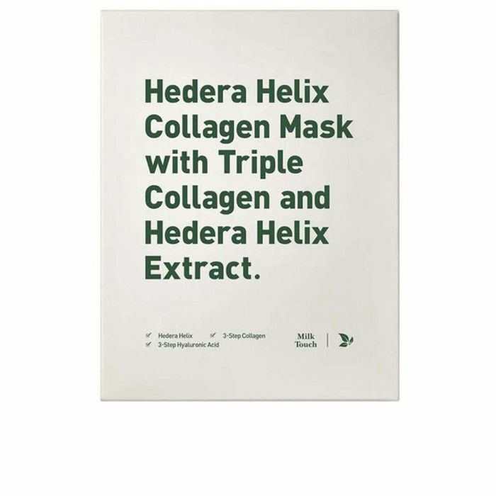 Milk Touch Mascarilla Hedera Helix Collagen con Triple Colágeno y Ácido Hialurónico - 5 Unidades