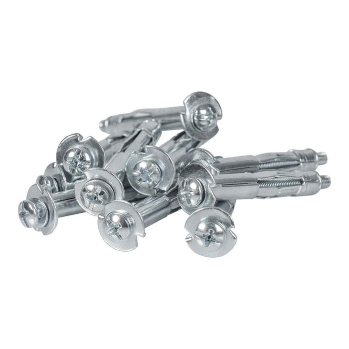 Rapid Taco de expansión metálico Ø8x46 tornillo M4x55, resistencia 25 kg, especial pladur, 10 unid 1 Rapid Taco de expansión metálico Ø8x46 tornillo M4x55, resistencia 25 kg, especial pladur, 10 unid 1