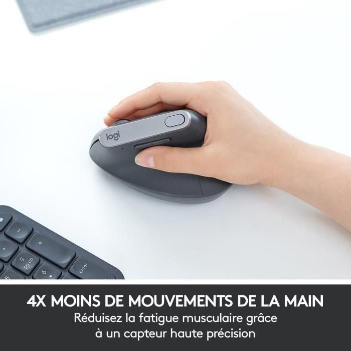 Ratón Ergonómico Inalámbrico por Bluetooth Logitech Vertical MX/ Batería recargable/ Hasta 4000 DPI 4 Ratón Ergonómico Inalámbrico por Bluetooth Logitech Vertical MX/ Batería recargable/ Hasta 4000 DPI 4