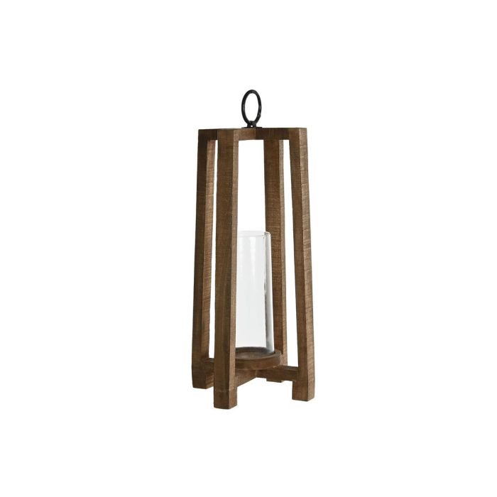 Portavela Moderno DKD Home Decor Natural 27 x 54 x 27 cm Portavela Moderno DKD Home Decor Natural 27 x 54 x 27 cm