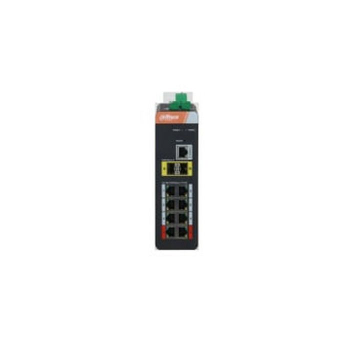 Dahua IS4410-6GT-120 Switch Industrial Gestionable, 6 Puertos RJ-45 Ethernet, 4 Módulos SFP, PoE, Negro