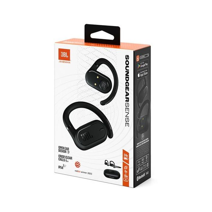 JBL Soundgear Sense Auriculares Bluetooth Open-Ear Inalámbricos Negros, TWS, IP54 5