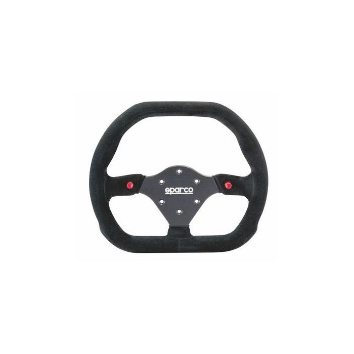 Sparco S015P310F2SN Volante Plano Mod.310x260 Scamosciato Negro para Coches de Deporte