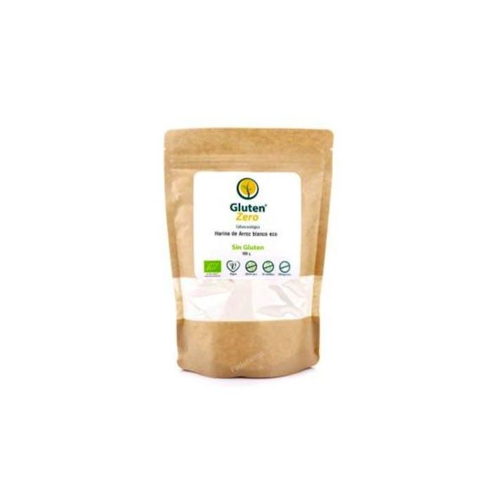 GLUTEN ZERO Harina de Arroz Blanco Ecológica Sin Gluten 500g