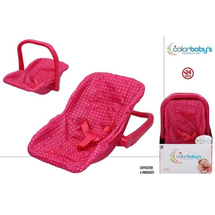 Silla portabebe rosa 2