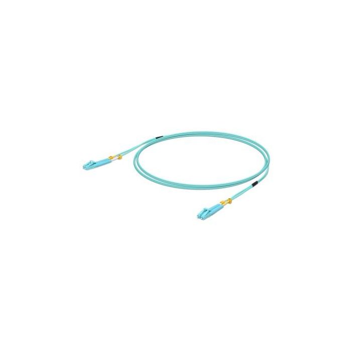 Ubiquiti UOC-3 - Cable de fibra óptica UniFi ODN 3m, OM3, Conectores LC/LC, Color Aguamarina, 10 Gigabit Ethernet