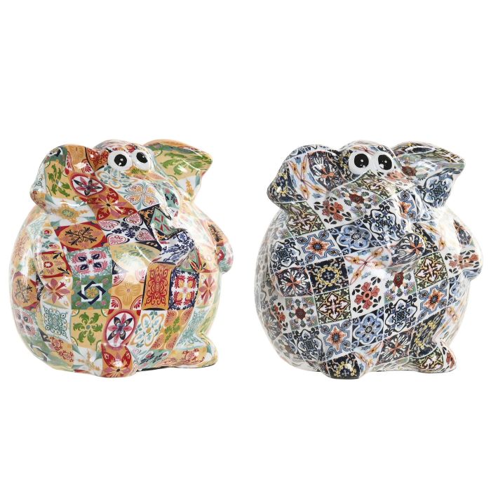 Hucha Mediterraneo DKD Home Decor Multicolor 11 x 11 x 11.5 cm (2 Unidades) 0 Hucha Mediterraneo DKD Home Decor Multicolor 11 x 11 x 11.5 cm (2 Unidades) 0