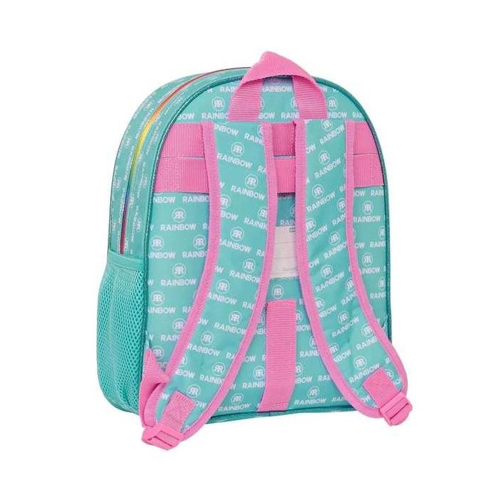 Mochila Escolar Rainbow High Paradise Turquesa 28 x 34 x 10 cm 2