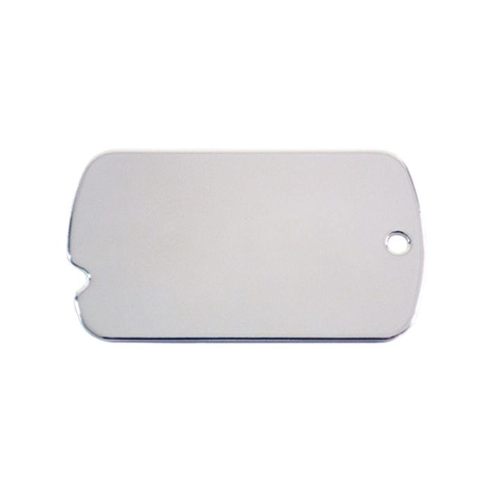 Placa identificativa para collar Imarc Military Plata