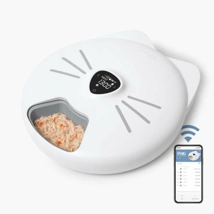 CATIT CAT1695976570757 Dispensador de comida conectado para gatos PIXI SMART 6 x 170 ml con pantalla táctil LCD y bolsas de hielo 0 CATIT CAT1695976570757 Dispensador de comida conectado para gatos PIXI SMART 6 x 170 ml con pantalla táctil LCD y bolsas de hielo 0