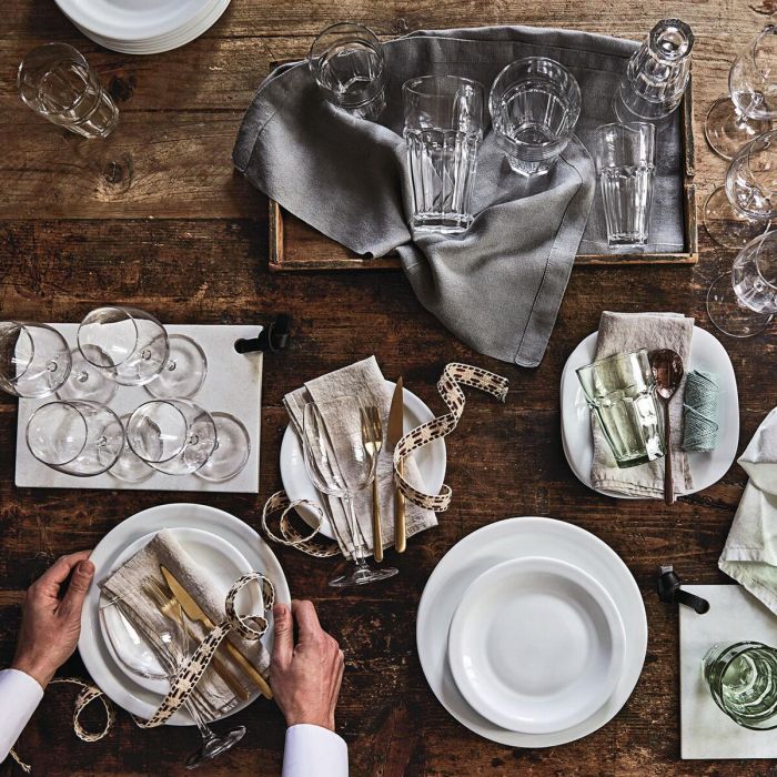 Ensaladera Bormioli Rocco Parma Blanco Vidrio (24 cm) (12 Unidades) 1
