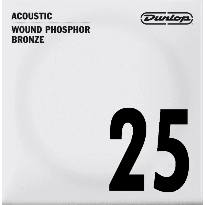 Cuerda Acústica Dunlop 92/8 Phosphor Bronze .025 0 Cuerda Acústica Dunlop 92/8 Phosphor Bronze .025 0