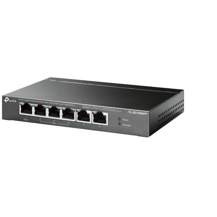TP-Link TL-SG1006PP switch No administrado Gigabit Ethernet (10/100/1000) Energía sobre Ethernet (PoE) Gris 1 TP-Link TL-SG1006PP switch No administrado Gigabit Ethernet (10/100/1000) Energía sobre Ethernet (PoE) Gris 1