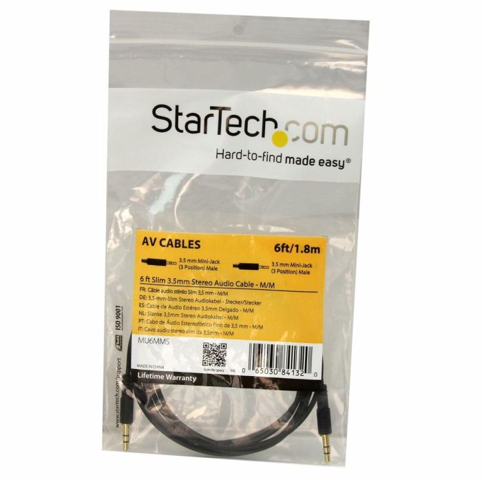 Cable VGA Startech MU6MMS Negro 1,8 m 1