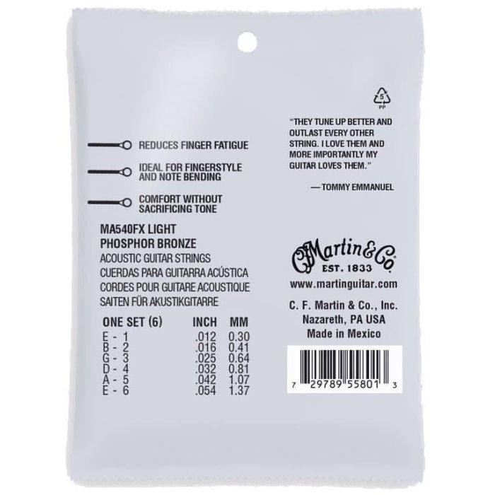 Juego Acústica Authentic Sp Flexible Phosphor/Bz Light 12-54 1 Juego Acústica Authentic Sp Flexible Phosphor/Bz Light 12-54 1