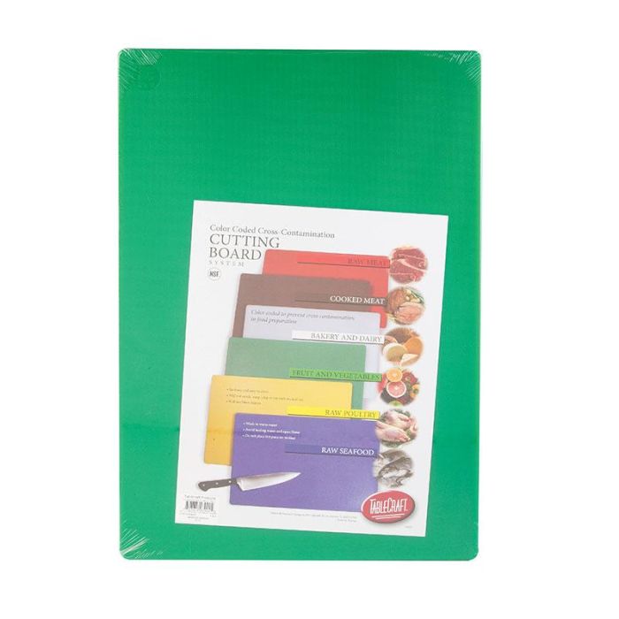 TABLECRAFT - CB1218GNA/3 - Pack de 3 unidades - Tabla de cortar de 1,3 cm de espesor - 45,7 x 30,5 x 1,3 cm - Verde