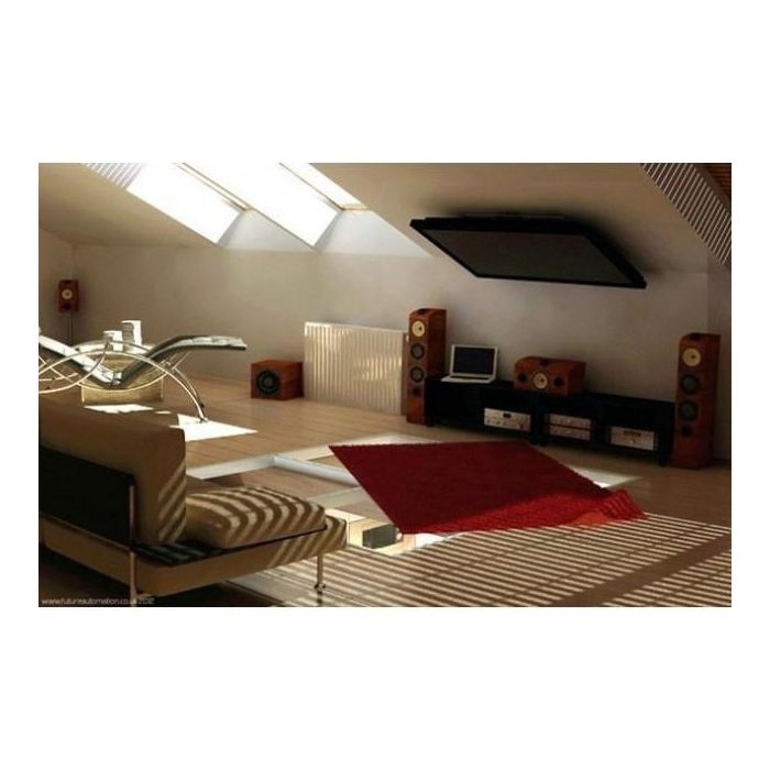 Techly Fold-Up, Retractable, Ceiling Mount, 17"-37", Black 3