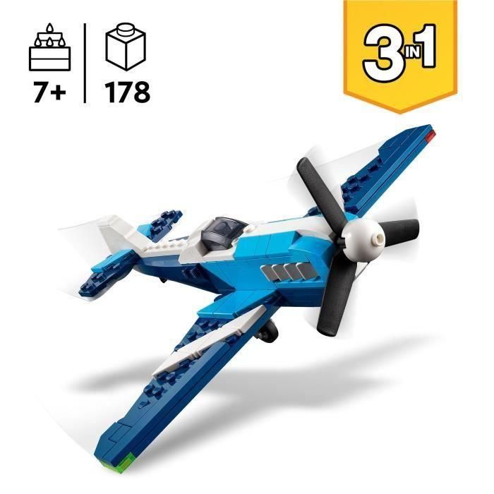Juego de construccion aeronave: avión de carreras lego creator 1