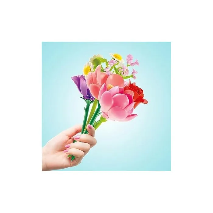 Canal Toys Bloom BLM 001 Bolígrafo con Forma de Flor, Purpurina y Tinta Perfumada - Set de 6 Flores para Coleccionar
