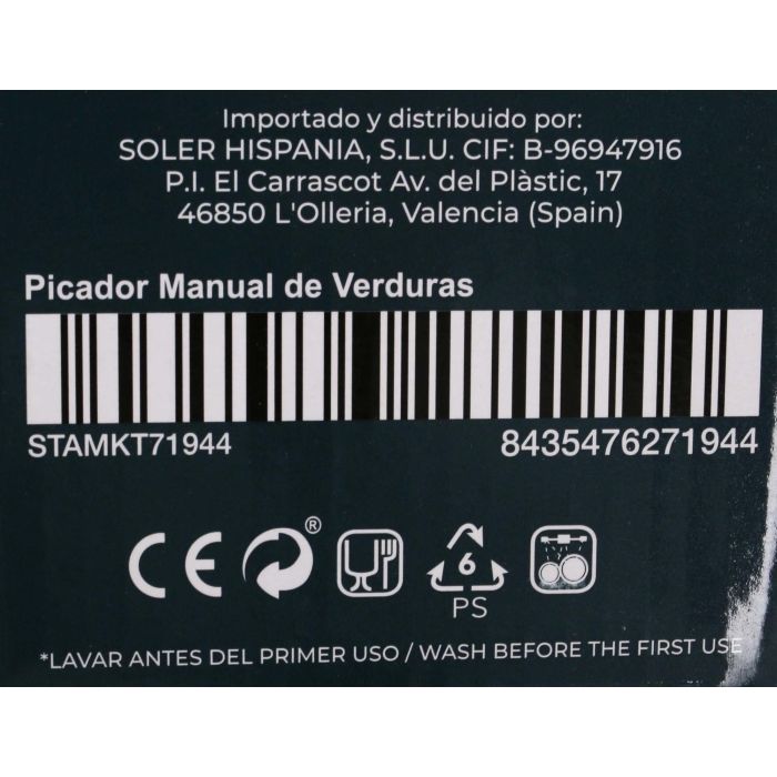 Santa Clara Picadora Manual, 8.5 x 23 x 8.5 cm (3 Unidades) 7